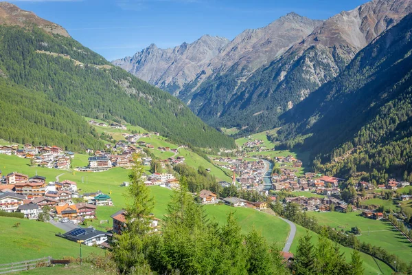 Soelden Resort Village Otztal Alps Tyrol Austria Border Italy — Foto de Stock