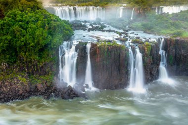 Iguazu Falls dramatic landscape, view from Argentinian side, South America