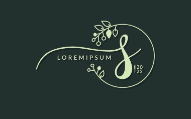 El yazısıyla imzalanmış Harflerin kaligrafik vektör grafik tasarımı, düğün kartı için kullanılabilir, kişisel imza, logo tasarımı konsepti çizimi