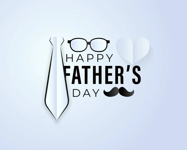 Happy Fathers Day Greeting Vector Background Doodle Neckties Bow Tie — Stock Vector