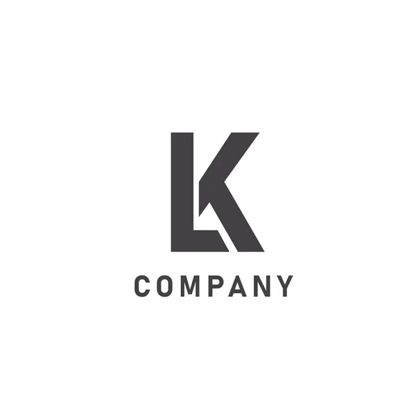 Logotype kombinasyon harfi LK.KL.K.L soyut harfler logosu