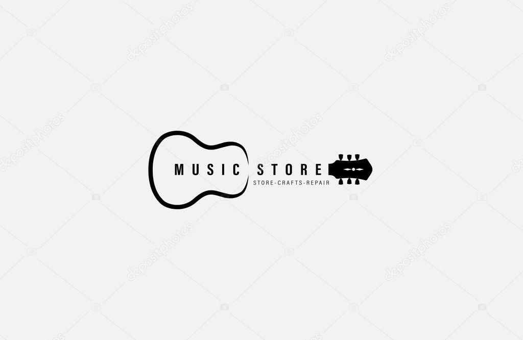 Guitar workshop logo design