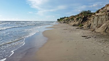 Litvanya Baltic coast güzel arsa. Su alan liman Klaipeda, Litvanya.