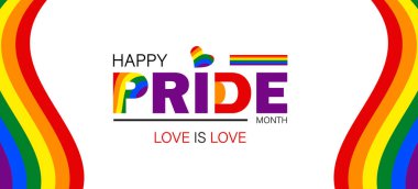 Mutlu Gurur Ayı Güzel ve Renkli Çizim Tasarımı