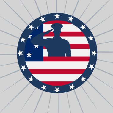 Vatanseverlik Anma Günü Fotoğrafları: Asker ve Amerikan Bayrağı