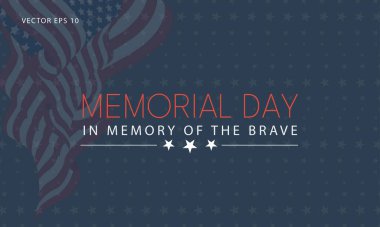 Anma Günü Arkaplanı Cesur ABD Bayrak Övgüsü anısına