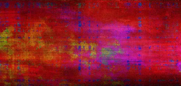 Kırmızı, mor ve altın aksanlı canlı Grunge dokusu