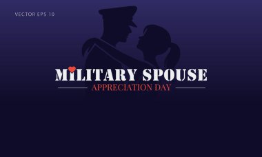 Askeri Eş Takdir Günü Vektör İllüstrasyonu