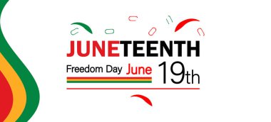 Haziran Özgürlük Günü Soyut Renkli Tasarım