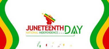 Beyaz Arkaplanda Renkli Bayrak ve Konfeti Posteri