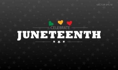 Haziran 'ı Beyaz Metin ve Siyah Arkaplanda Çok Renkli Kalplerle Kutla