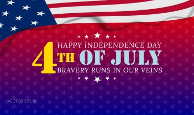 4 Temmuz Vatansever Yıldız ve Bayrağıyla Kutlama