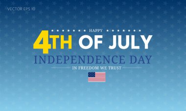 4 Temmuz Bağımsızlık Günü Özgürlük Günü Mesaja Güveniyoruz