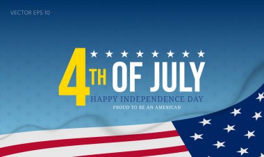 4 Temmuz Bağımsızlık Günü Gururla Bir Amerikan Sloganı Olmak