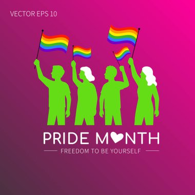 Özgürlük Gururu Ay Vektör Sanatı