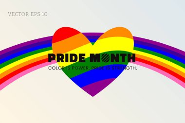 Gurur Güçlü Gökkuşağı Kalbi Posteri