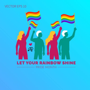 Gökkuşağının Parlamasına izin ver Gurur Ayın Kutlaması