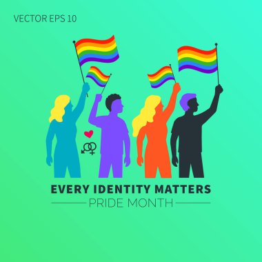 Her Kimlik Önemi Onur Ayı LGBTQ Sanatı