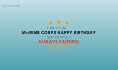 Birleşik Devletler Deniz Piyadeleri Mutlu Yıllar Semper Fidelis Daima Sadık