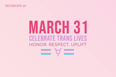 Trans Yaşamını Kutla 31 Mart Posteri