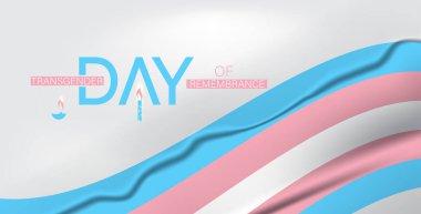 Trans Anma Günü için Mum Sembolizm Posteri