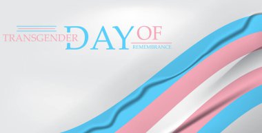 Transseksüel Anma Günü için Akan Dalga Posteri