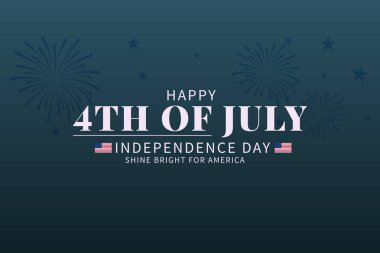 Amerika için Parlak Parlak Poster Tasarımı