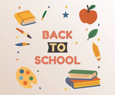 Kitap ve malzemelerle Okul Yaratıcı Tasarımı