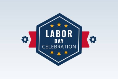 İşçi Bayramı kutlamaları Yıldızlı mavi rozet