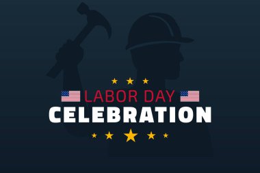 İşçi bayramını kutlayan çekiç.