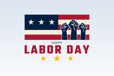 Yükseltilmiş Yumruklu İşçi Bayramı Posteri