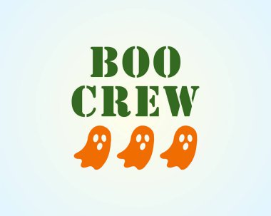 boo crew halloween ghosts spooky greeting