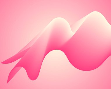 abstract pink curved flowing wave background
