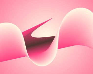 abstract pink flowing curve background design