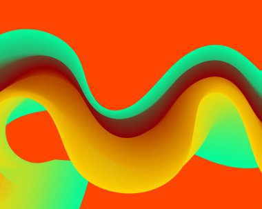 renkli soyut dalga sıvısı dokusu tasarımı