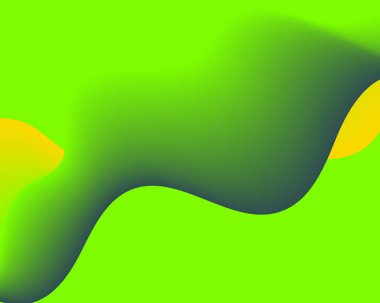 yeşil sıvı soyut modern parlak eğimli tasarım
