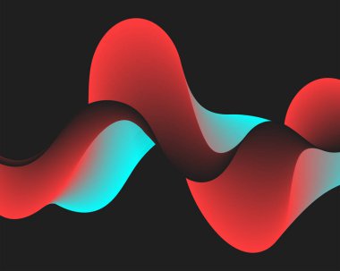kırmızı deniz mavisi soyut sıvı gradyan modern duvar kağıdı