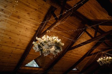 Düğün süslemeleri. Rustik stil dekorasyonları