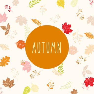 Merhaba, Autumn. Hoşça kal, Summer. Sonbahar ve sonbahar yaprakları. Sonbahar yapraklarının arka planında vektör çizimi. Sonbahar reklamını kabul et.