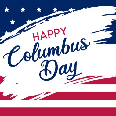 Yelkenli gemi, direksiyon, dümen vektörü ile Kolomb Günü Arkaplanı