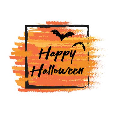 Mutlu Cadılar Bayramı vektör çizim. Cadılar Bayramı arka plan