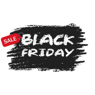 Kara Cuma satış vektör illüstrasyonu.