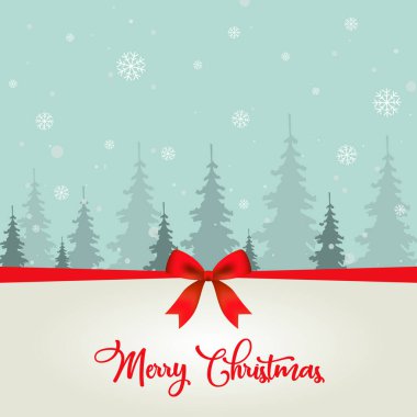 Arka planda Noel Kar Taneleri. Mutlu Noeller vektörü. Noel kartı. Noel tebrik kartı vektörü.