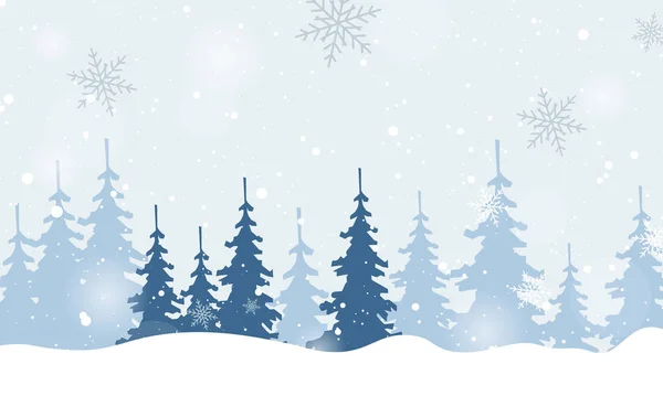 Świąteczne Płatki Śniegu Tle Wesołych Świąt Wektor Tła Świąteczna Kartka — Wektor stockowy