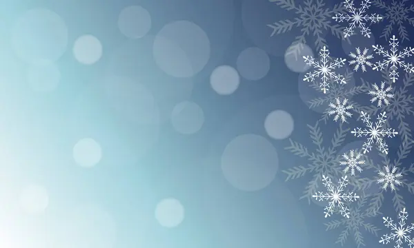Świąteczne Płatki Śniegu Tle Wesołych Świąt Wektor Tła Świąteczna Kartka — Wektor stockowy