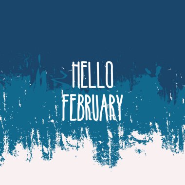 Hello February vector. Welcome February vector.