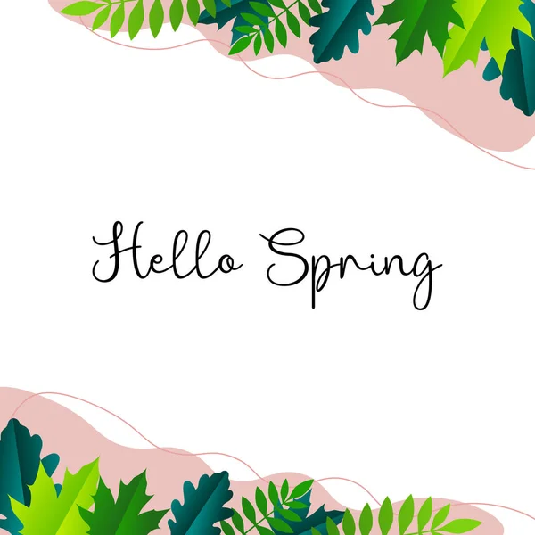Hello Spring. Welcome Spring. Welcome Spring Season. Spring is coming vector.