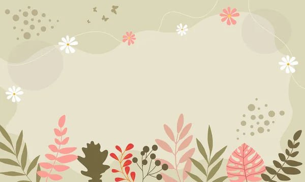 Spring background with beautiful flower. Spring Wallpaper vector. Spring season vector.