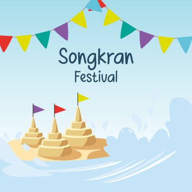 Tayland 'da Mutlu Songkran Festivali. Mutlu Songkran Festivali.