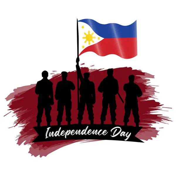 Happy Philippines Independence Day Philippines Independence Day Vector Independence Day — Wektor stockowy